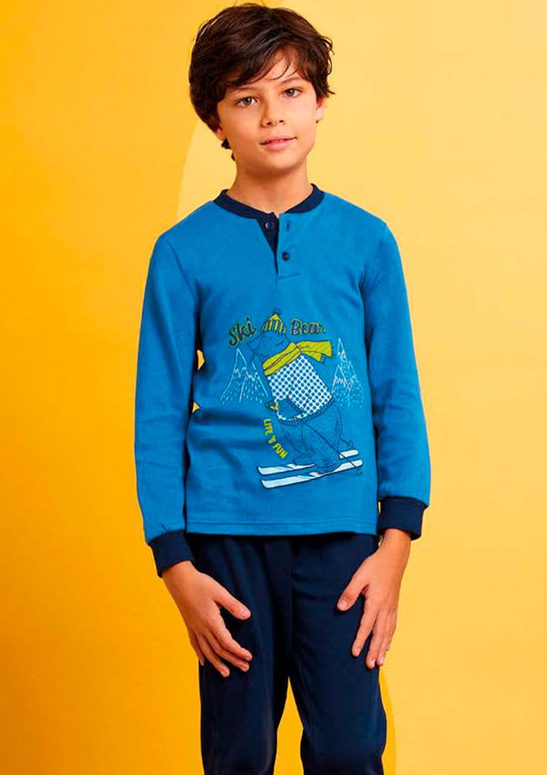 Pigiama Manica Lunga Bimbo Interlock GP4133