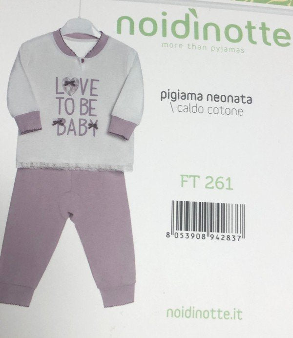Pigiama Neonata Caldo Cotone Noidìnotte cod.261