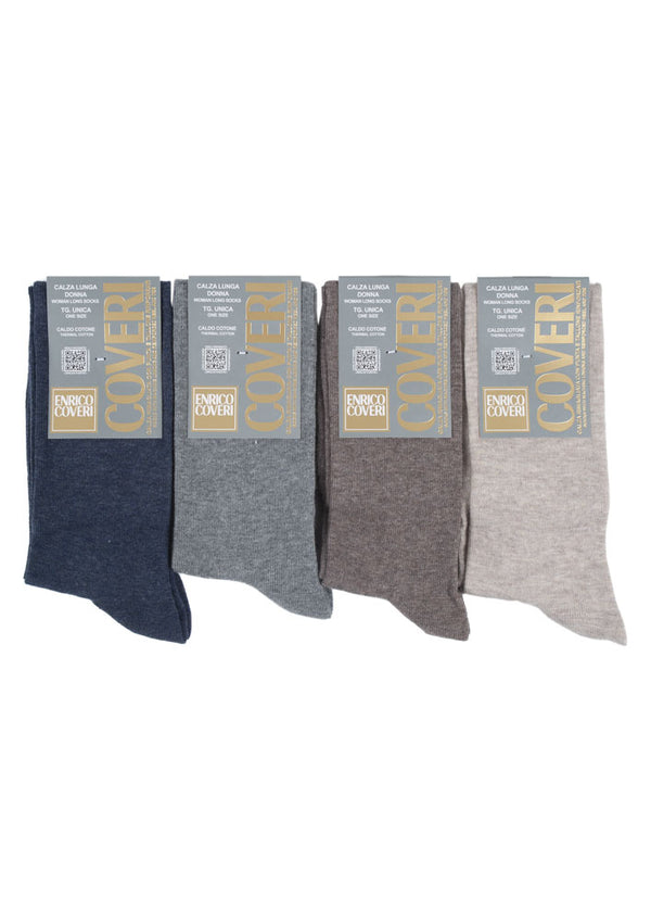 Calza Lunga Caldo Cotone Donna Enrico Coveri Claudia