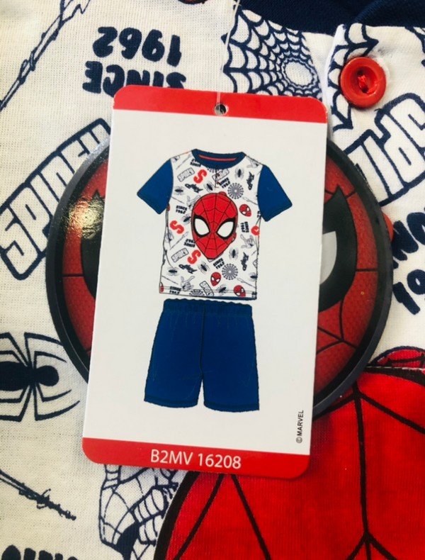 Pigiama Bimbo Corto Spiderman cod.16208