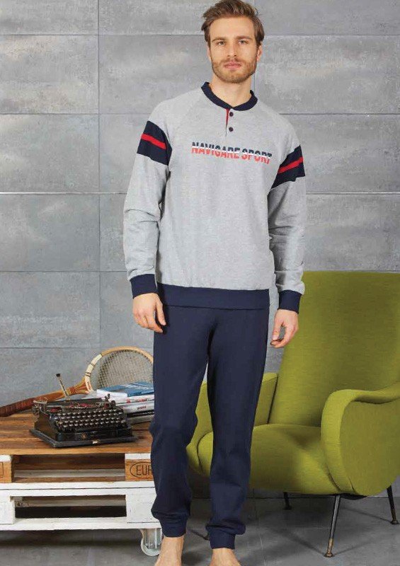 Pigiama Uomo Felpato Navigare cod.B22141158