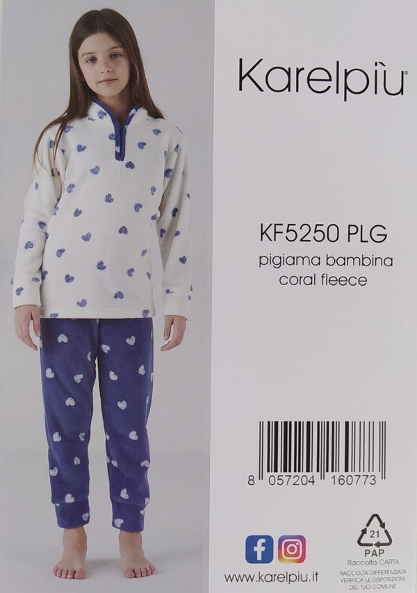 Pigiama Bimba Coral Karelpiù Kids cod.KF5250