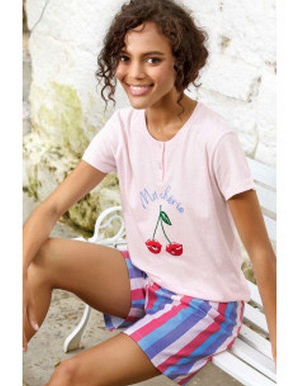 Pigiama Donna Cotone Corto Jadea cod.3184