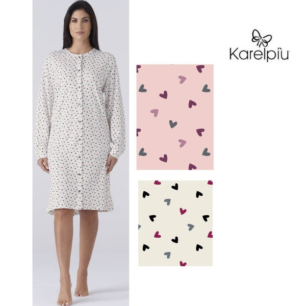 Camicia Da Notte Donna Cotone Karelpiù cod.KY044