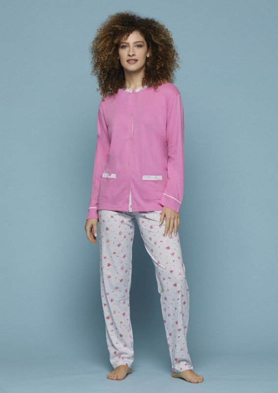 Pigiama Donna Lungo Cotone Cippi cod.1986
