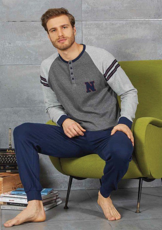 Pigiama Uomo Caldo Cotone Navigare cod.B2141144