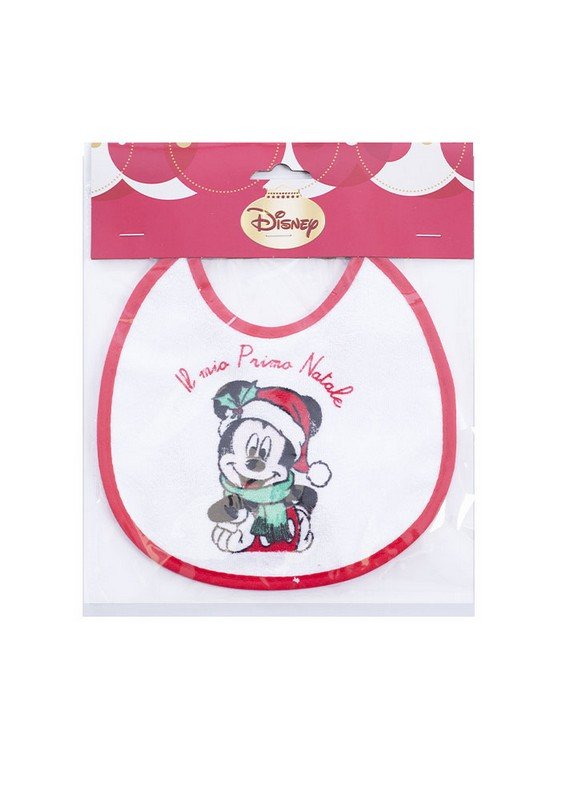 Bavaglino Neonato Spugna Natale Disney cod.WD9650