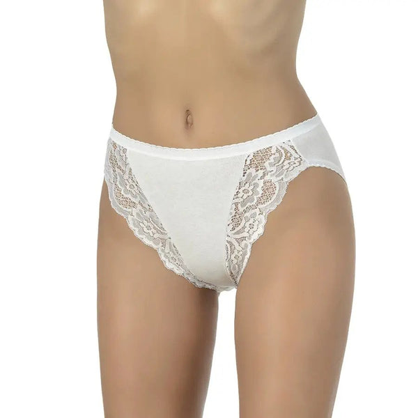 Slip Donna Cotone con Mordido Pizzo Marlene Tris Art.13747