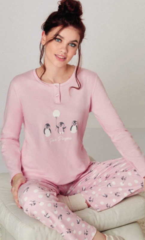 Pigiama Donna Caldo Cotone Infiore cod.ANT1430