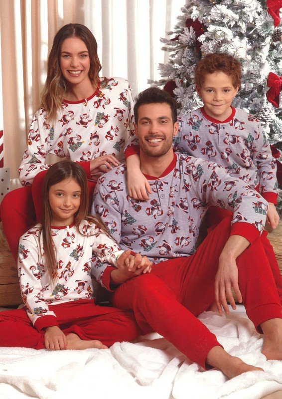 Pigiama Bimba Caldo Cotone Natale Il Granchio cod.GP7030