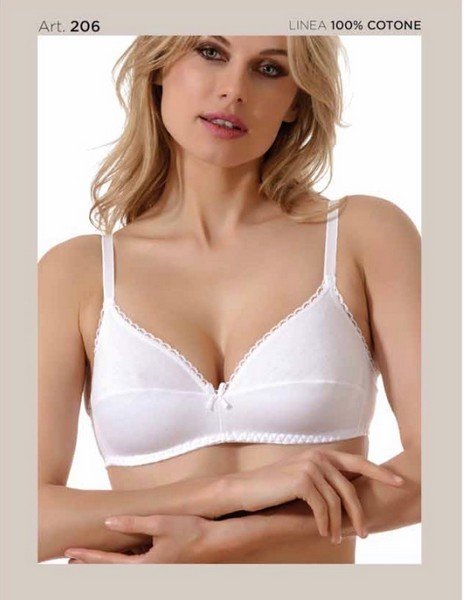 Reggiseno 100% Cotone Non Imbottito Coppa B Erredì cod.206