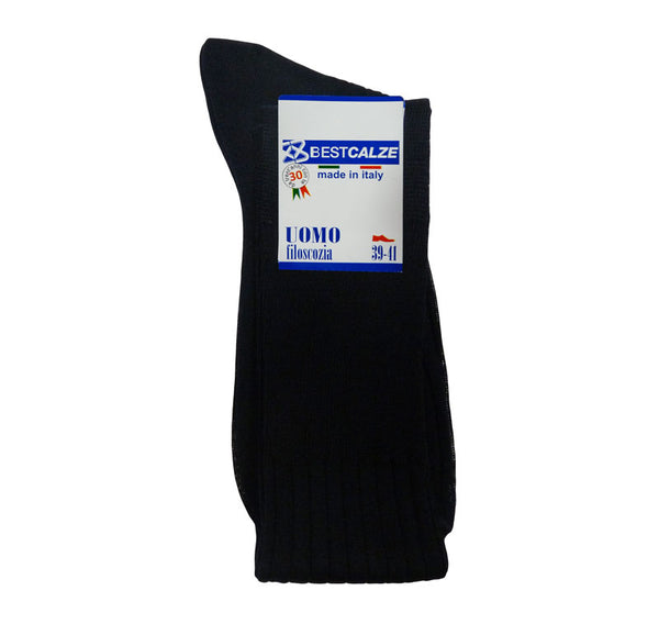 Calza Lunga Filo di Scozia A Coste Uomo Best Calze cod.8555