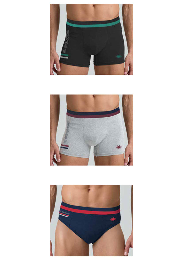 Tripack Boxer Uomo Cotone Il Granchio cod.GB1293