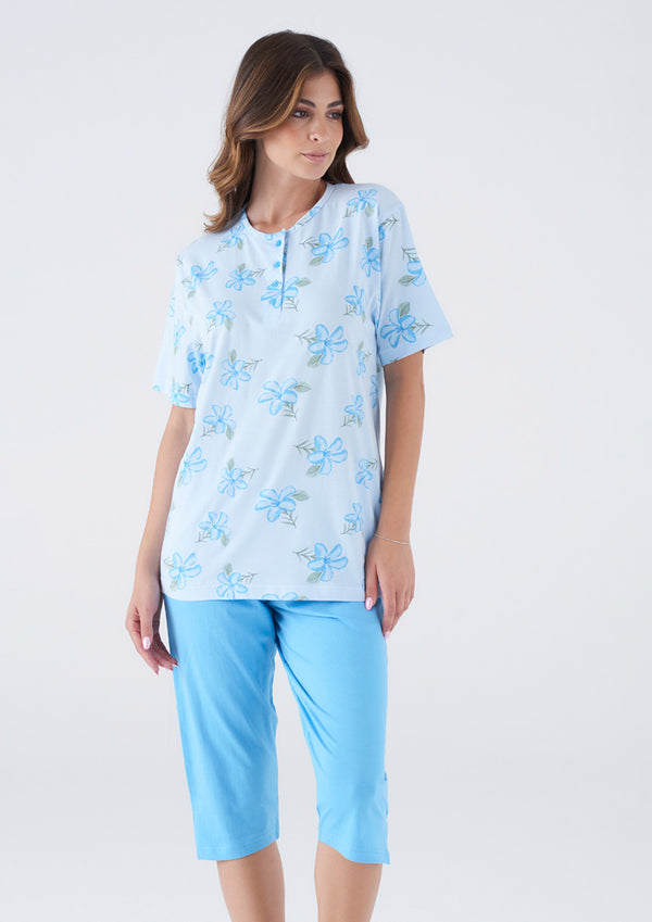 Pigiama Corto Donna Cotone Karelpiù cod.KC8009