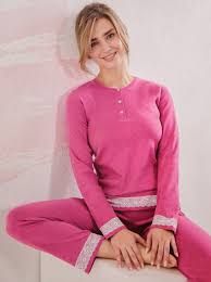 Pigiama Donna Lungo Interlock Il Granchio Cod.GP6074