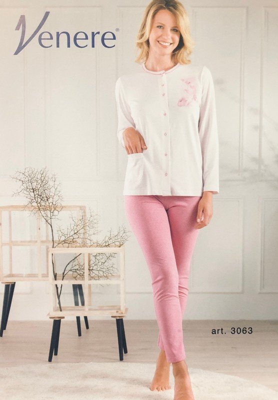 Pigiama Donna Aperto Davanti Venere cod.3063