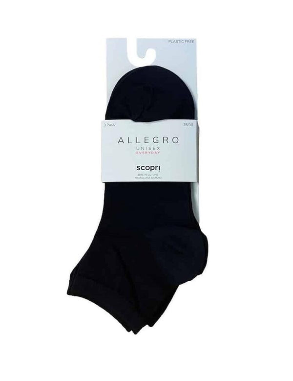 Tripack Calza Corta Cotone Unisex Scopri cod.Allegro