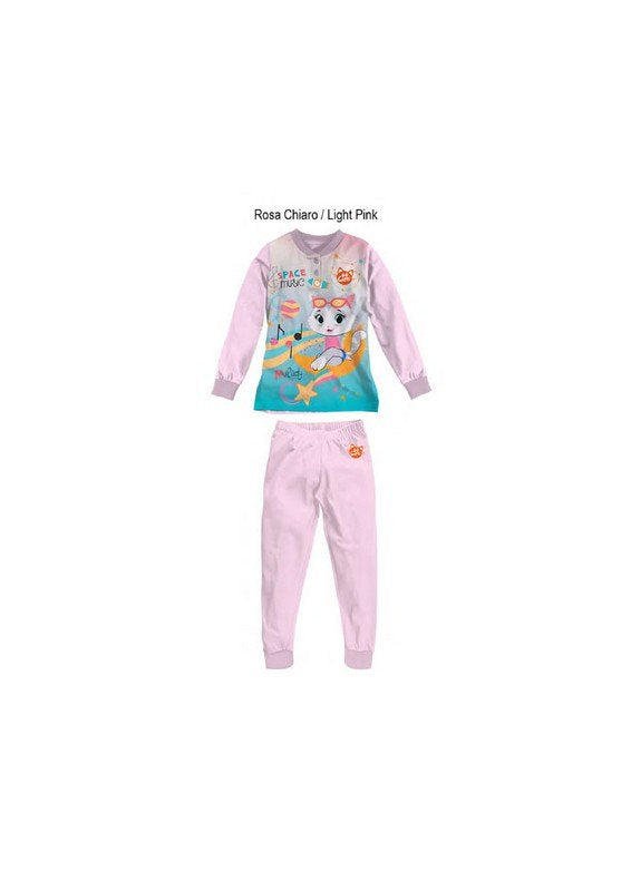 Pigiama Bimba Felpato 44 Gatti cod.6301