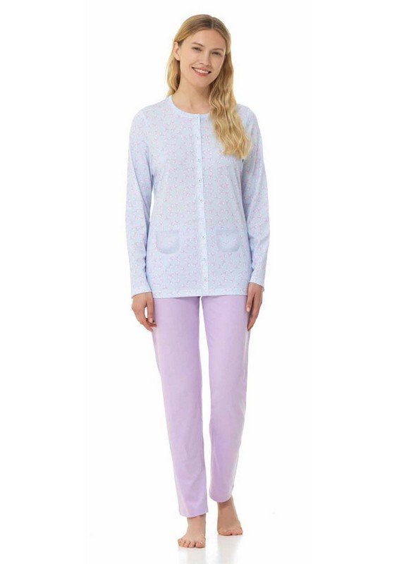 Pigiama Donna Lungo Cotone Lincalor cod.74973