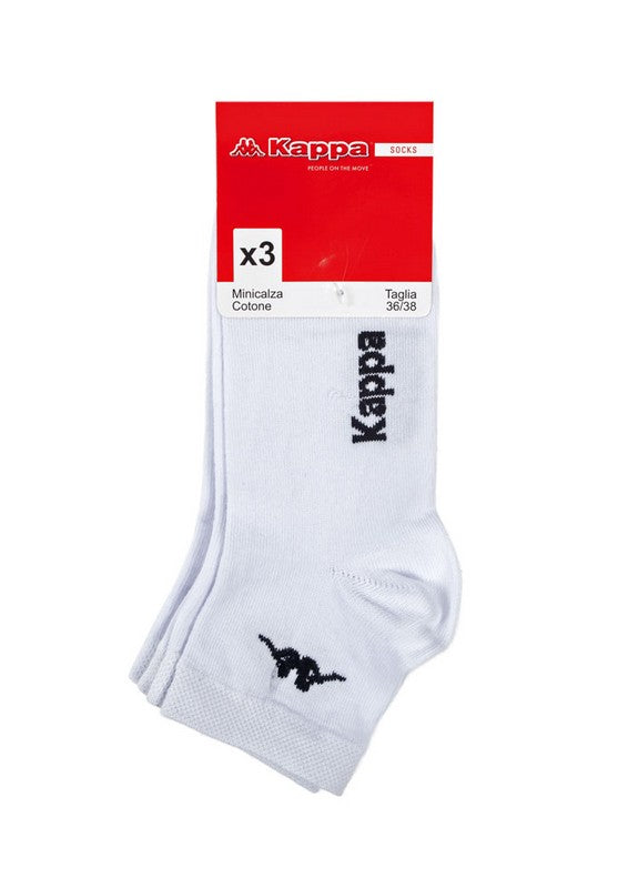 Tris Calza Corta Unisex Cotone Kappa cod.K004