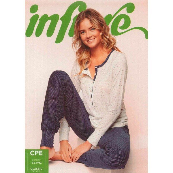 Pigiama Donna Cotone Lungo Infiore cod.CPE0776