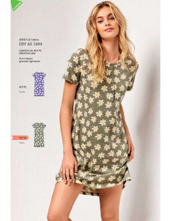 Camicia Da Notte Donna Cotone Infiore cod.DSY631694