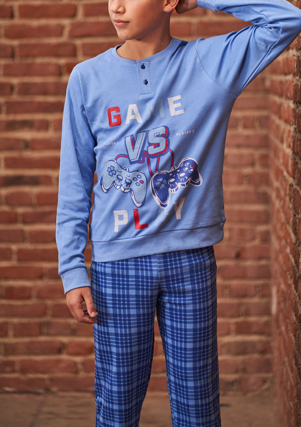 Pigiama Manica Lunga Bimbo Cotone Hooky 212172