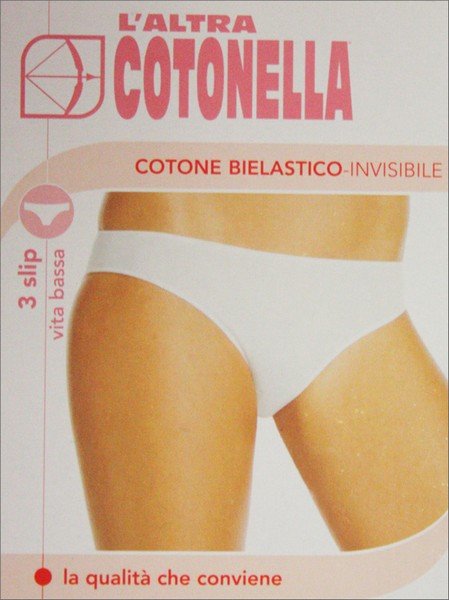 Slip Vita Bassa Donna Tripack Cotonella cod.3487