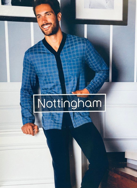 Pigiama Uomo Aperto Davanti Nottingham cod.PG33171
