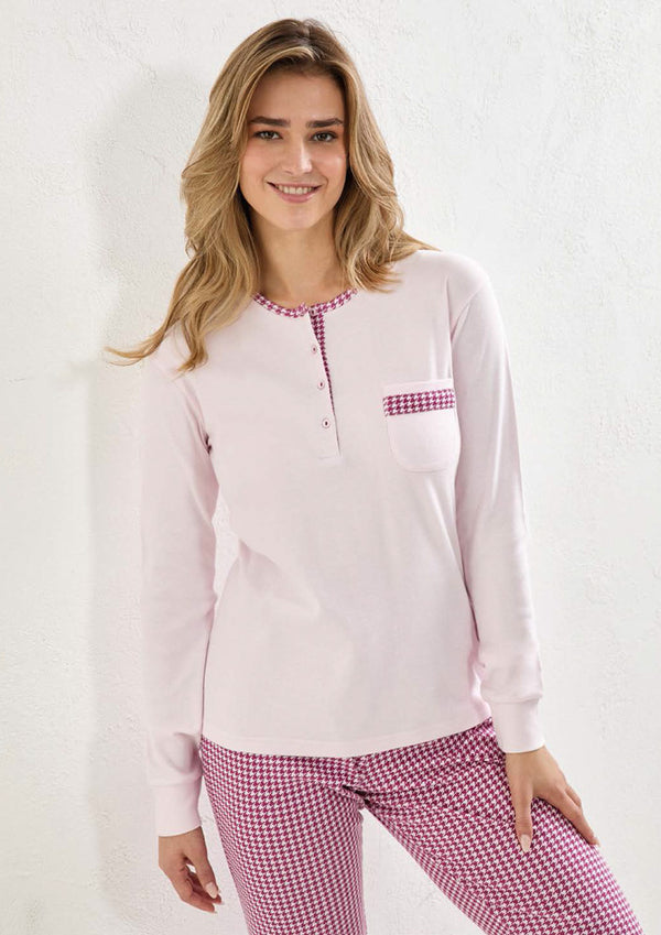 Pigiama Donna Lungo Interlock Il Granchio Cod.GP6069