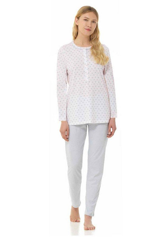 Pigiama Donna Lungo Cotone Lincalor cod.74950
