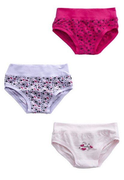 Tripack slip Cotone Bimba Elasticizzato Hooky cod.Girotondo